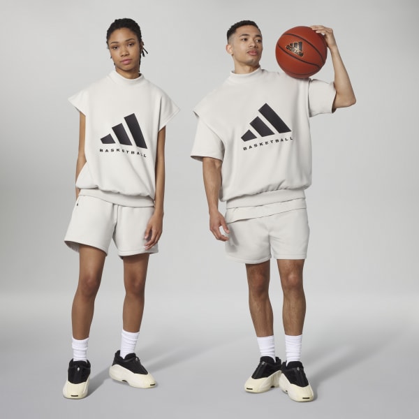 adidas Basketball Shorts - Grey, Unisex Basketball