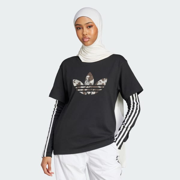 Preto Camiseta adidas Originals