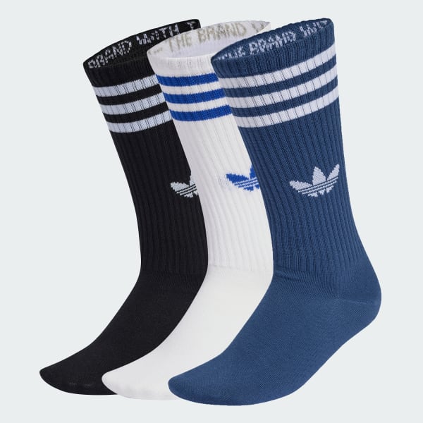 สีขาว ถุงเท้าครึ่งแข้งยาวพิเศษ 3-Stripes (3 คู่)