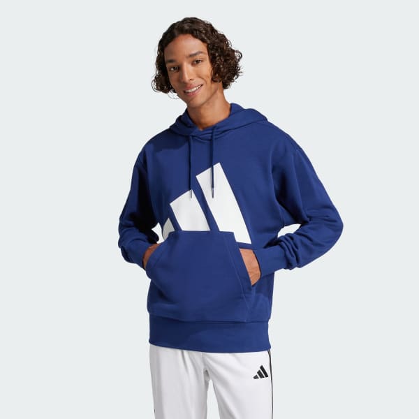 modrá Mikina Essentials Big Logo French Terry