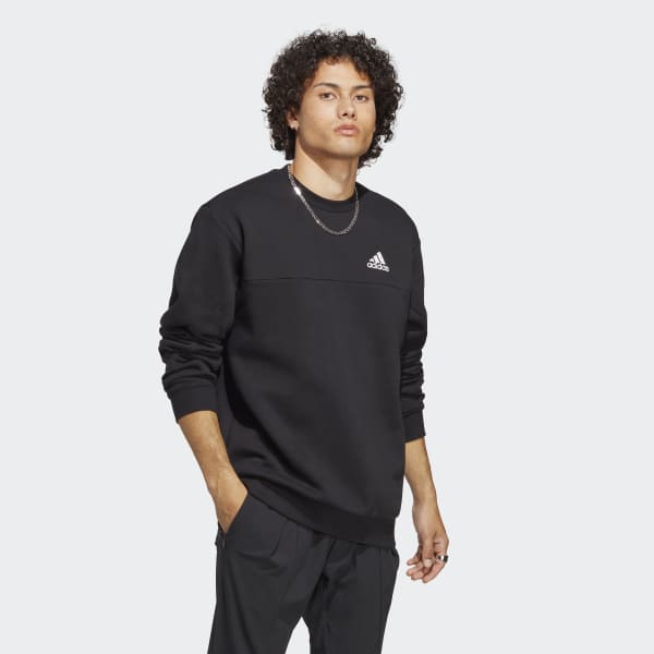 Preto Sweatshirt em Fleece Badge of Sport Stadium