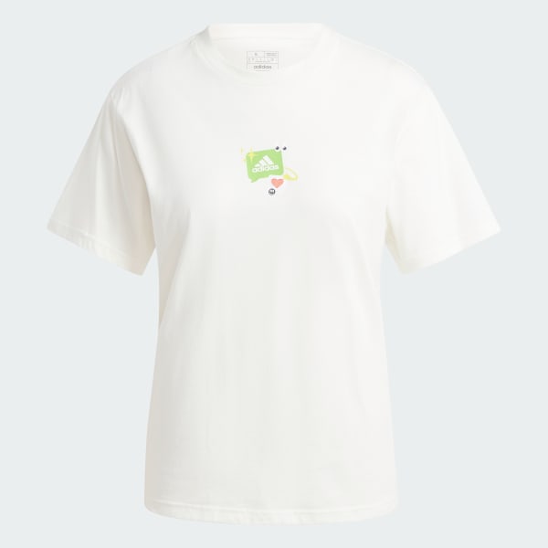 bílá Remoji Graphic T-Shirt