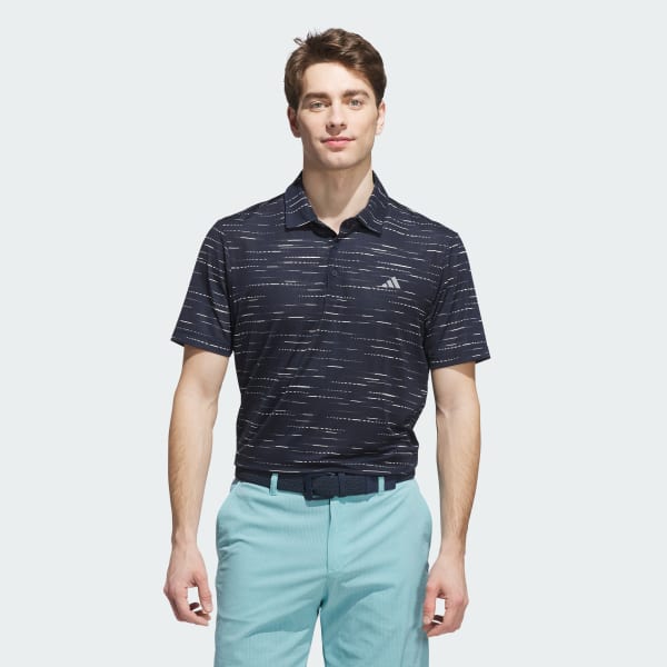 modrá Ultimate365 Mesh Glimmer Print Polo Shirt