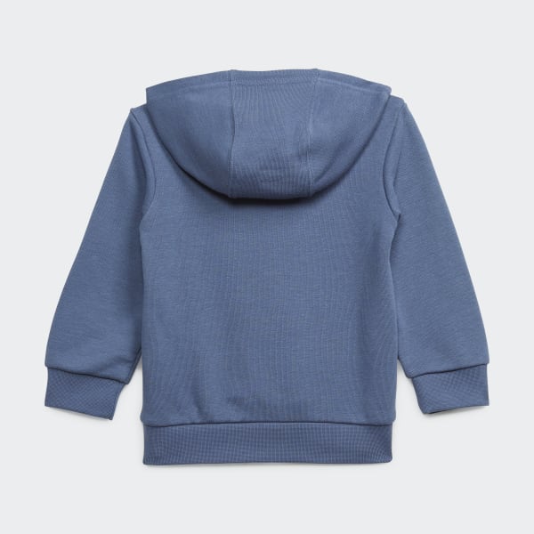 Blau Camo Hoodie-Set