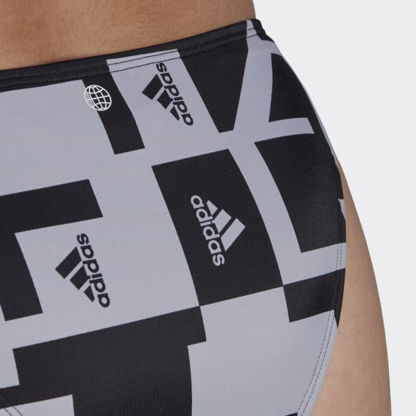 cerná Bikiny Logo Graphic YY105