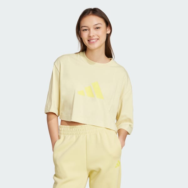 Yellow Future Icons 3 Bar Logo Tee