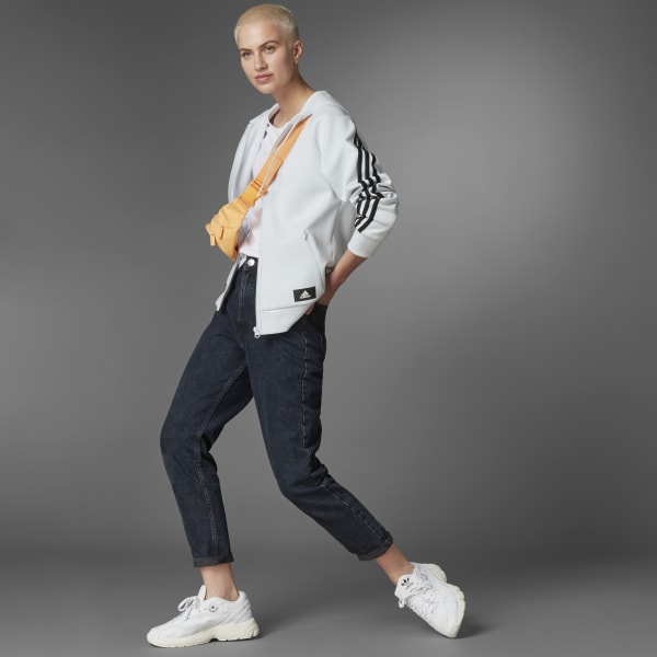 Blau adidas Sportswear Future Icons 3-Streifen Kapuzenjacke