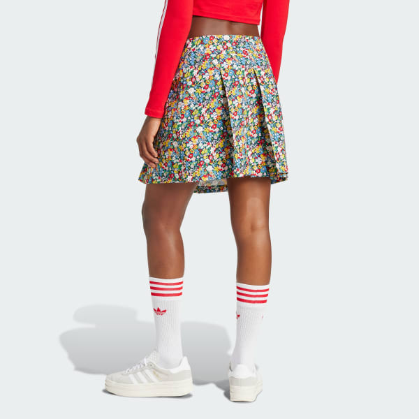 Multicolor Falda adidas Originals x Liberty London Pleated