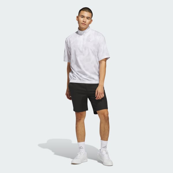 adidas Go-to DWR Short Sleeve Half-Zip Pullover - White