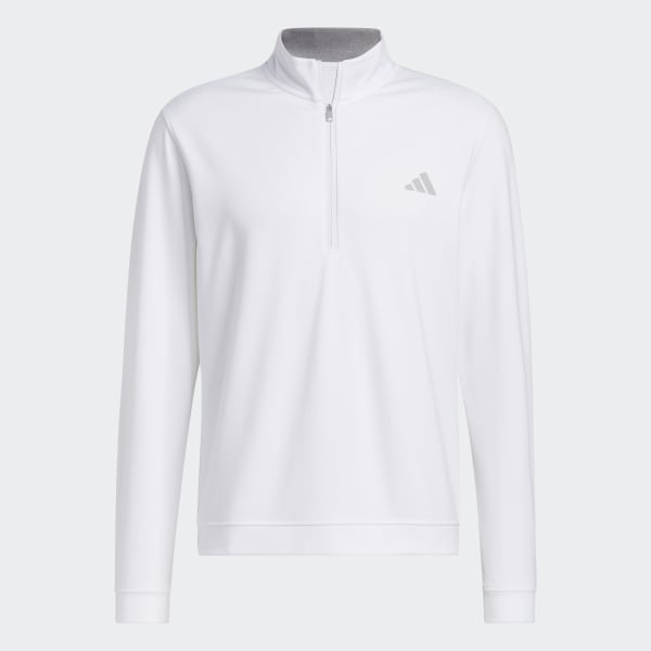 Hvit Elevated 1/4-Zip Pullover