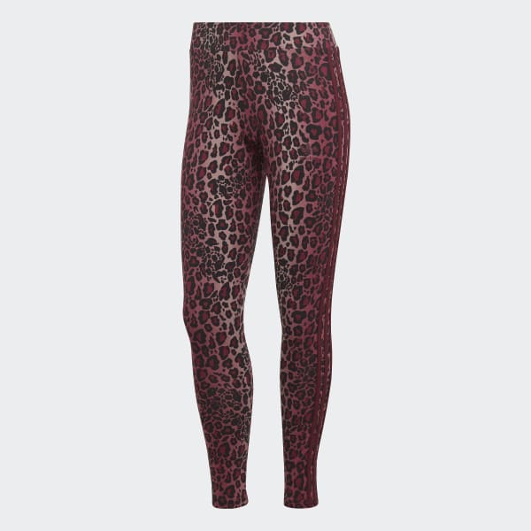 Weinrot 7/8-Leggings