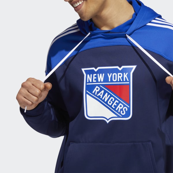 New York Rangers Sweater NHL Hoodie Mens Small Blue Hands High