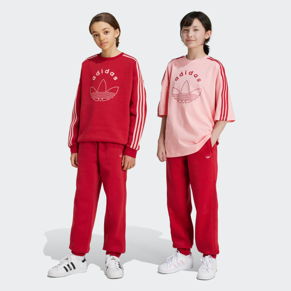 Burgundy Graphic Sweat Joggers Kids