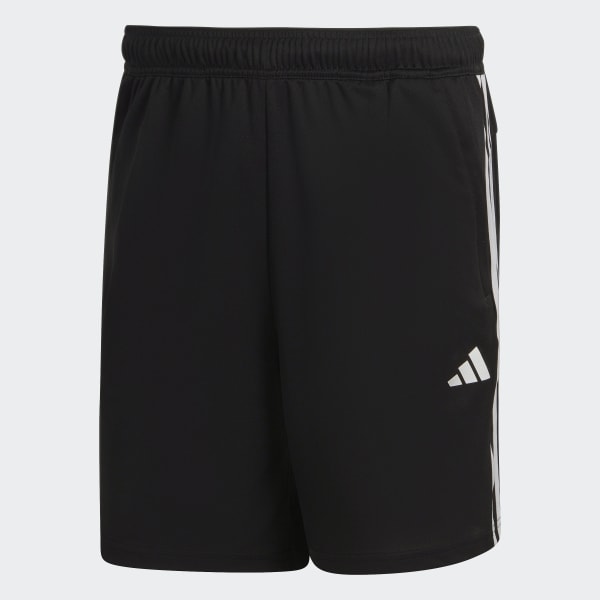 Zwart Train Essentials Piqué 3-Stripes Trainingsshort