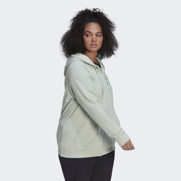 Verde Casaco com Capuz Essentials (Plus Size) 28802