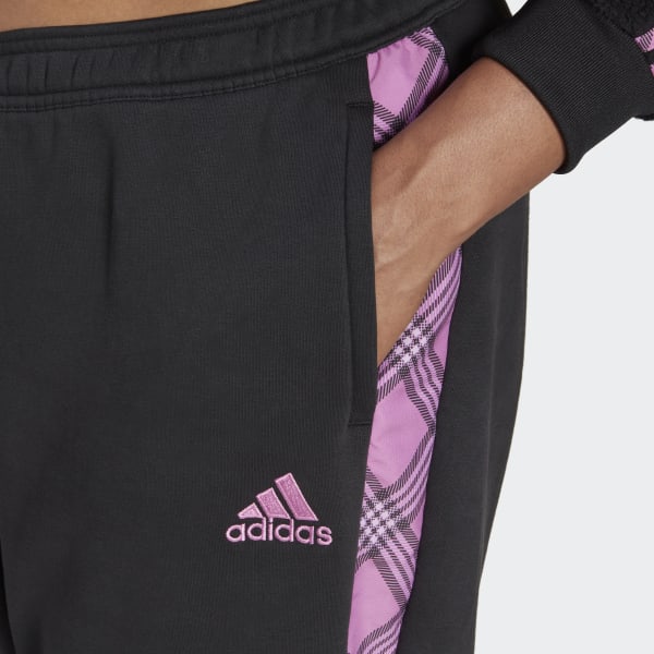 Czerń Tiro Winterized Tracksuit Bottoms (Plus Size) U9951