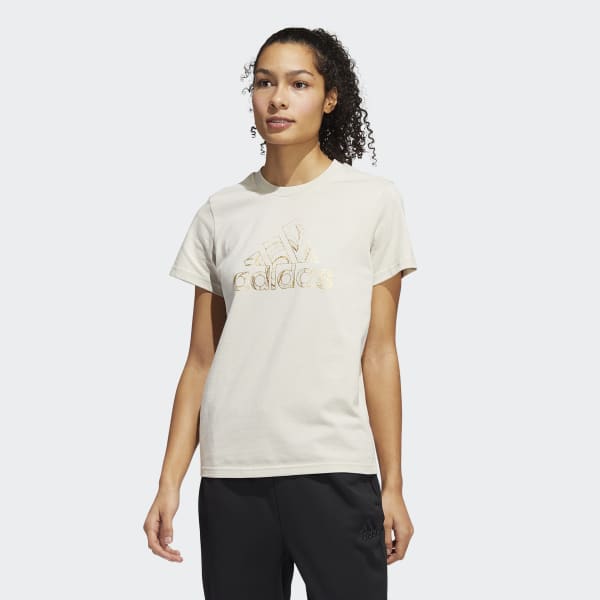 Beige Holiday Lights Graphic Tee ZF203