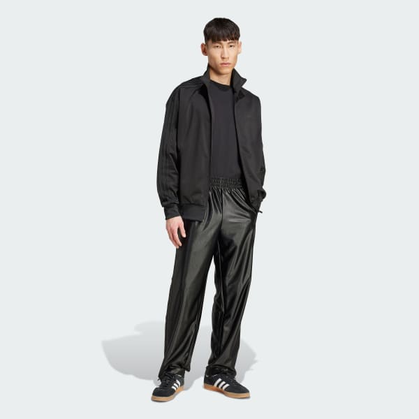 Black Firebird Adicolor Metallic Track Tracksuit Bottoms
