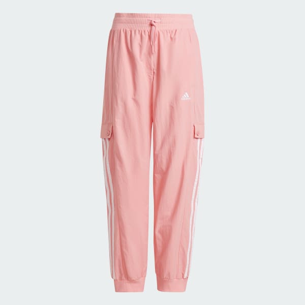 Pink Street Jam Woven Cuffed Cargo Tracksuit Bottoms Kids
