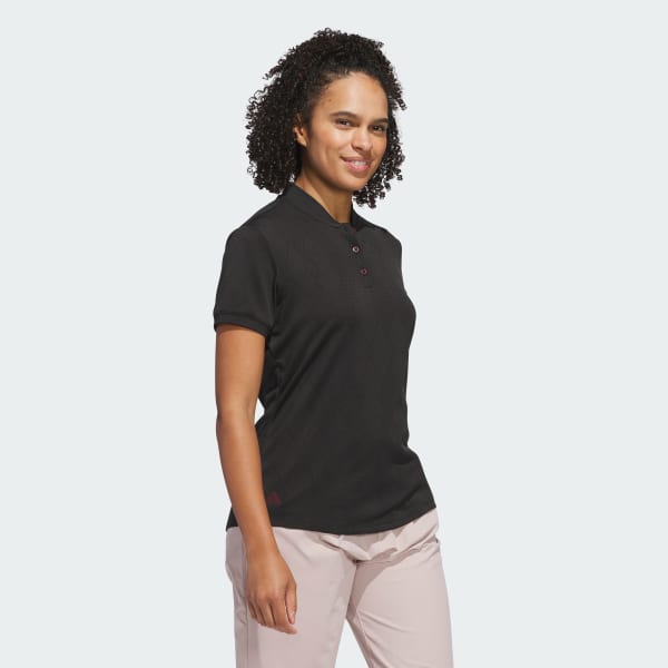 Schwarz Ultimate365 Diamond Jacquard Poloshirt