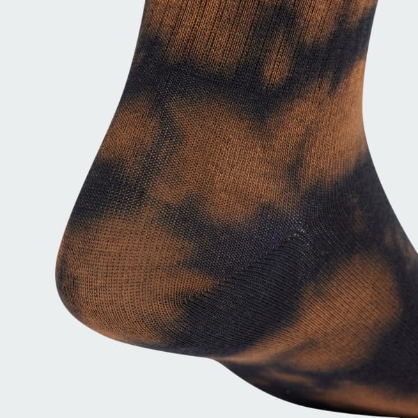 Brown Acid-Washed Crew Socks 2 Pairs