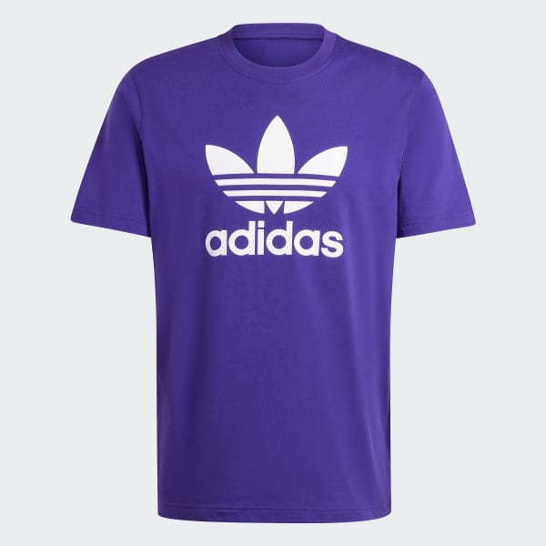 Purple Adicolor Trefoil Tee