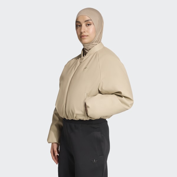 アディダス プレザー ボンバー 合成ダウンジャケット - ブラック