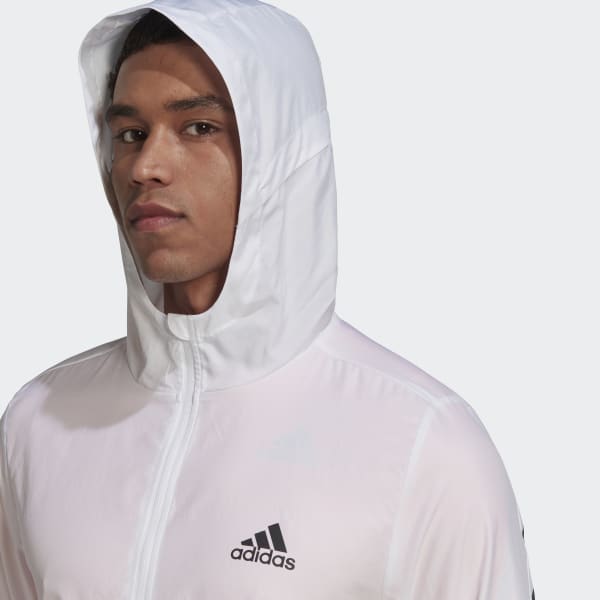 Blanc Veste à 3 bande Run Icons TS693