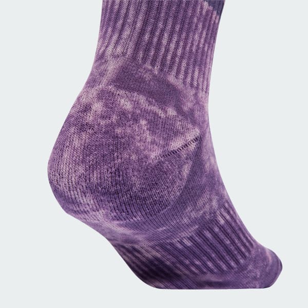 Purple Stonewash Crew Socks 3 Pairs