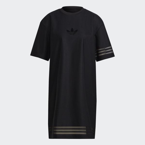 Adidas t-shirt dress black new arrivals