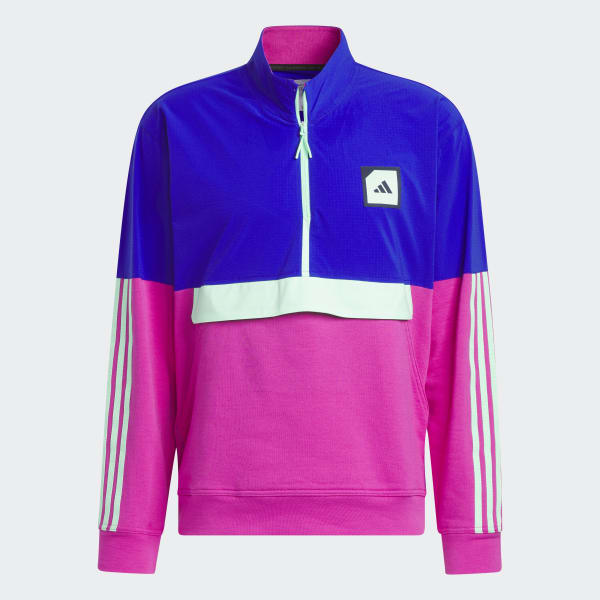 Niebieski Adicross 1/2-Zip Golf Anorak