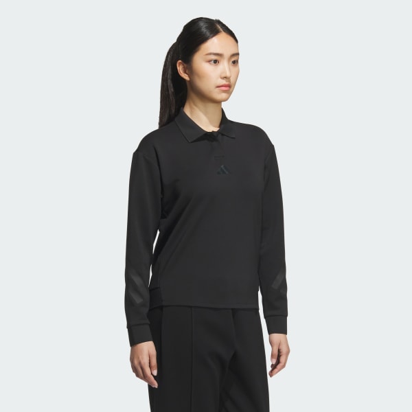 ブラック 【ゴルフ】ポロシャツ 長袖