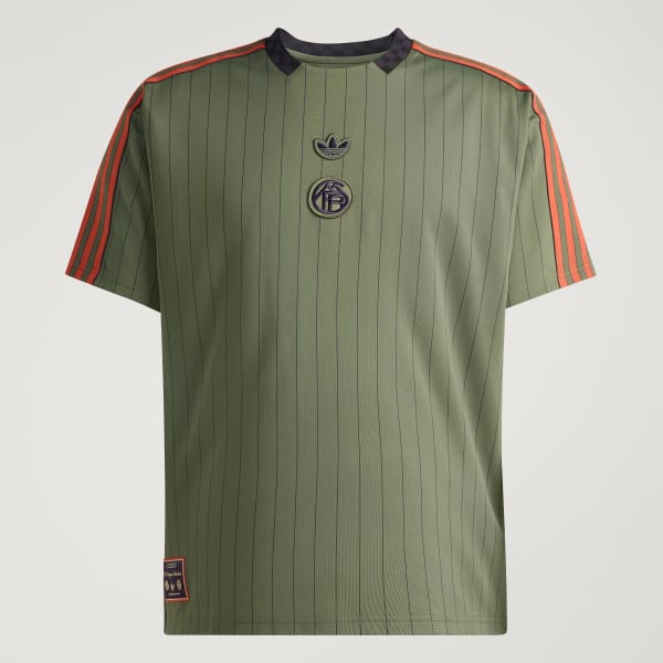 Tシャツ・カットソー ADIDAS FC Bayern Terrace Icons Jersey 5FT356 adidas FC Bayern Terrace Icons Jersey - Green | Free