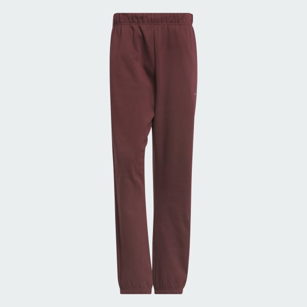 Burgundy adidas Basketball Fleece Joggers (Gender Neutral)
