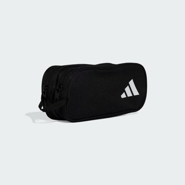 Black Two Zipper Pencil Case