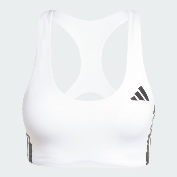 White 아디제로 런 미디엄 서포트 브라