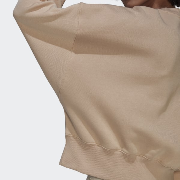 Bege Sweatshirt em Fleece Adicolor Essentials IZQ74