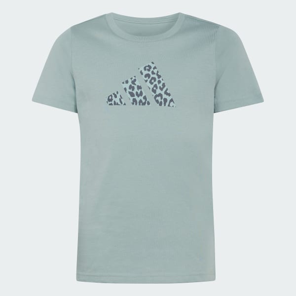 Green Junior Girls Animal Print Graphic Tee