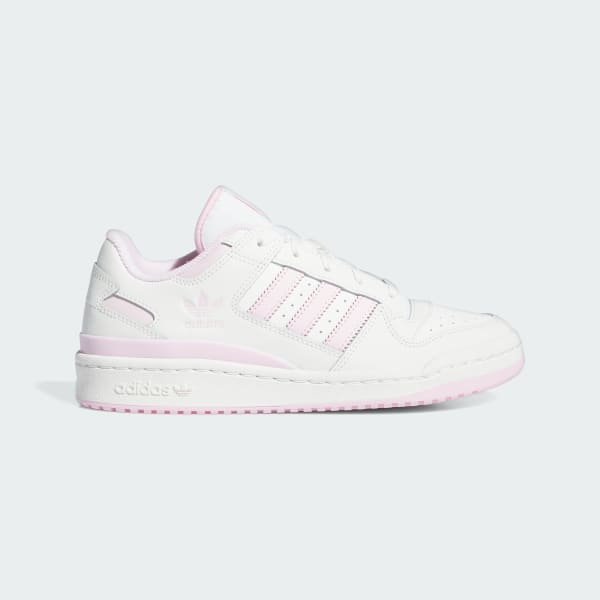 Pink and white adidas shoes discount