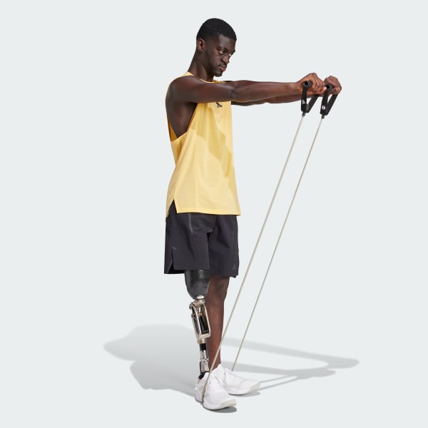 Yellow workout tank top best sale