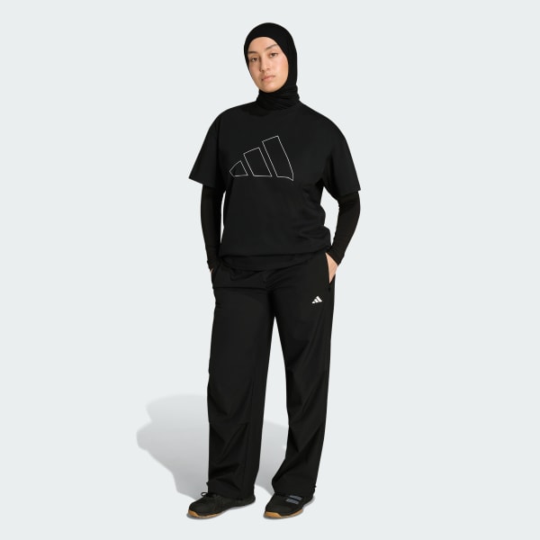 Negro Polo Power Essentials Oversized con Logo