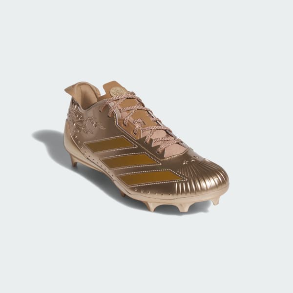 Orange Adizero Electric II Coins American Football Cleats