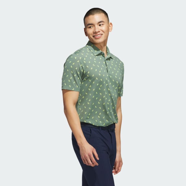 Green Ultimate365 Printed Mesh Polo Shirt