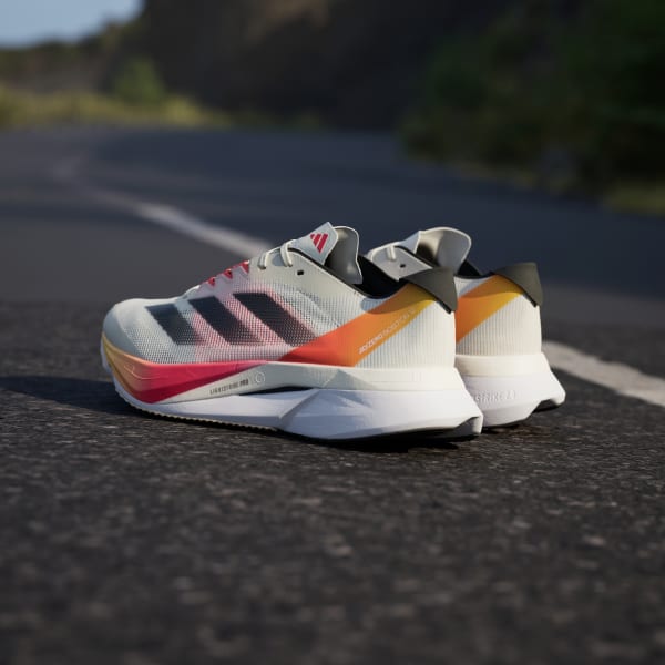 adidas Adizero Boston 12 Running Shoes - Beige | Men's Running 