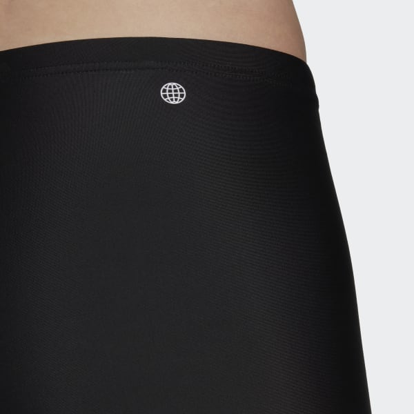 Black Bold 3-Stripes Swim Boxers