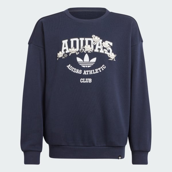Niebieski Bluza Crew Kids