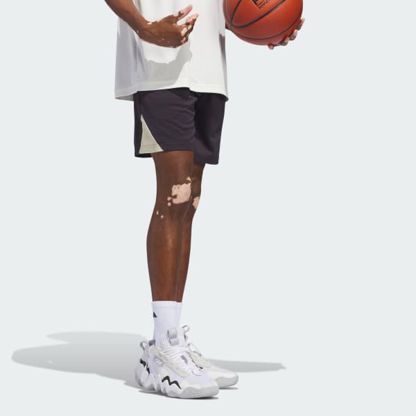 Purple Basketball Badge of Sport Shorts
