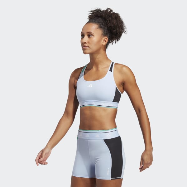 adidas Training Halter Bra In White