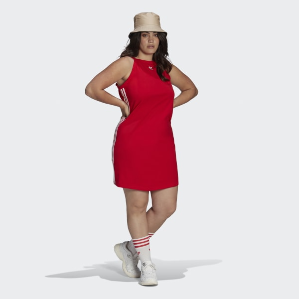 adidas Adicolor | Dress US Women\'s adidas | - (Plus Lifestyle Summer Red Classics Tight Size)