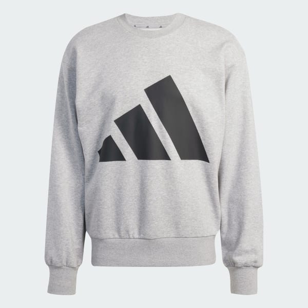 adidas Essentials Big Logo French Terry Sweatshirt - Grey | adidas